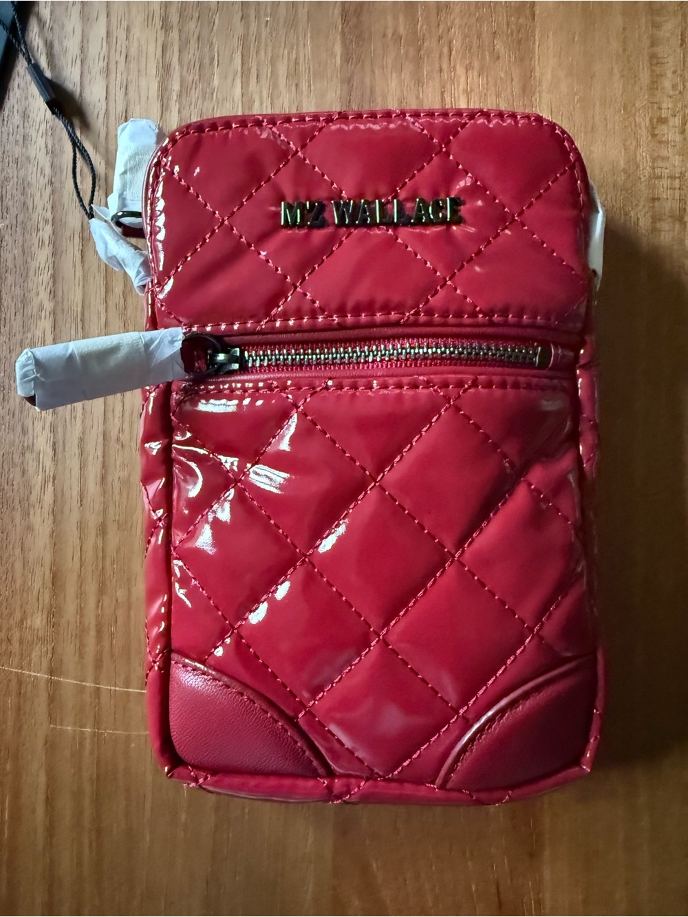 NWT - MZ Wallace Micro Crosby - Rouge Lacquer - Picture 7 of 10